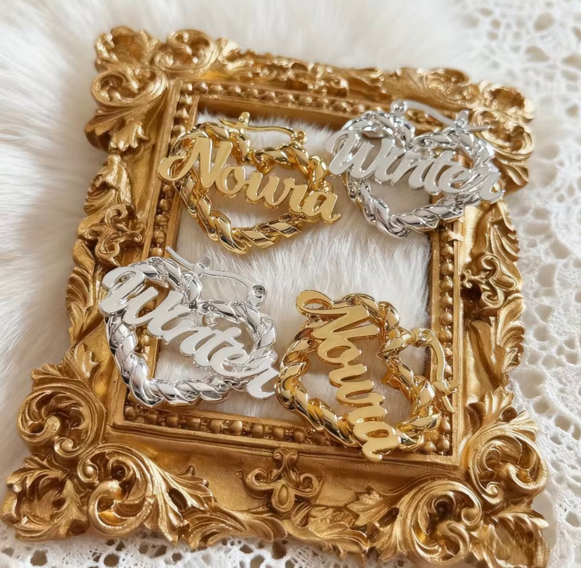 Twisted Heart Hoop 30mm
