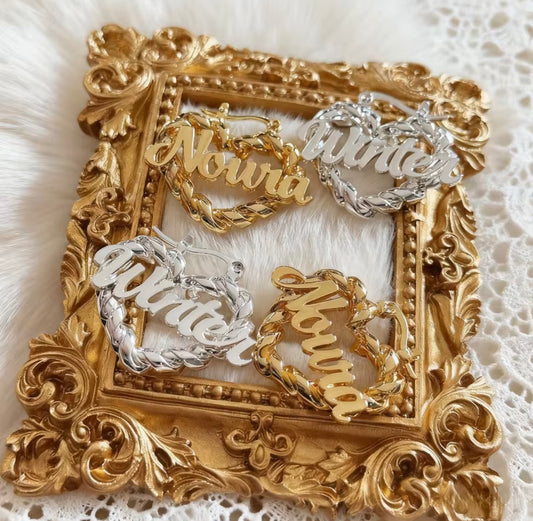 Twisted Heart Hoop 30mm